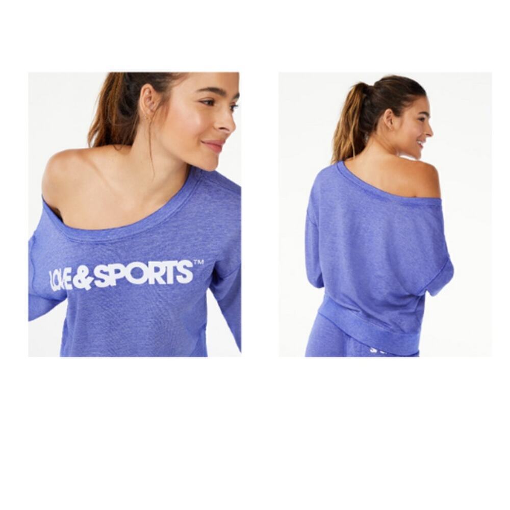 Womens Y2k Crop Sweatshirt Sz‎ M Casual Balletcore Softgirl Grunge